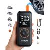 imageAstroAI L4 Tire Inflator Portable Air Compressor 150PSI Portable Air Pump for Car Tires with Pressure Gauge LED Light Electric Air Pump Quick Inflation for Cars Motorcycles Bikes Tires BallsOrange