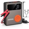 imageAstroAI Portable Car Jump Starter with Air Compressor 150PSI 1750A Car Jumper Starter Battery Pack with Cordless Tire Inflator 75 Gas50L Diesel 12V Jump Box Large LCD Display LightsGrey