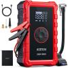 imageAstroAI S8 Air Jump Starter with Air Compressor 1500A Peak Car Battery Jump Starter Portable 60 Gas30L Diesel with 150PSI Cordless AutoShutoff Tire Inflator 12V Battery Charger BoosterOrangeRed
