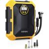 imageAstroAI Tire Inflator Air Compressor 12V DC Portable Air Compressor Car Accessories Auto Tire Pump 100PSI with LED Light Digital Air Pump for Car Tires Bicycles Other InflatablesYellow