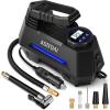 imageAstroAI Tire Inflator Portable Air Compressor Air Pump for Car TiresCar Accessories 98Ft Cord12V DCPowered Auto Pump with Digital Pressure Gauge Emergency LED Light for Bicycle Balloons YellowBlue