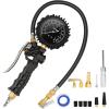 imageAstroAI Tire Pressure Gauge Tire Inflator Gauge 230 PSI Heavy Duty with 360 Rotatable Dial and Air Chuck Bike Presta Valve Adapter 4 Valve Caps Compatible with BicycleTruckSUVMotorcyleRV