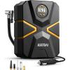 imageAstroAI Tyre Inflator Air Compressor 12V DC Digital Car Tyre Pump 150 PSI Preset Tyre Pressure ampamp Auto Shutoff Electric Air Pump for Car Tyres Bicycles Other InflatablesBlackyellow