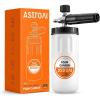 imageAstroAI Wide Neck Foam Cannon with 14 Inch Quick Connector Plug to Pressure Washer 10mm Orifice1 Liter Capacity Orange LableOrange Label