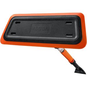 imageAstroAI 472 Inch 2in1 Snow Brush for Car Snow Broom and Detachable Ice Scraper with NonAbrasive Silicone Head for Cars Trucks SUVsOrangeBlackOrangeblack