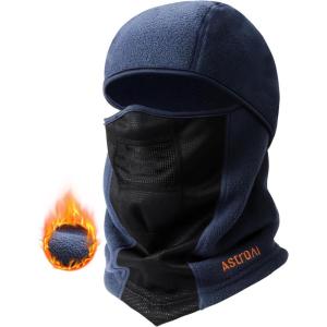 imageAstroAI Balaclava Ski Mask Winter Fleece Thermal Face Mask Cover for Men Women Warmer Windproof Breathable Cold Weather Gear for Skiing Outdoor Work Motorcycling Snowboarding GrayL 23quot245quotBlue