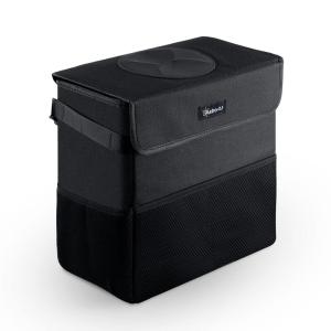 imageAstroAI Car Trash Can with Lid and Storage Pockets LeakProof Waterproof Car Garbage Can Large Opening Multipurpose Folding Trash Bin for Car