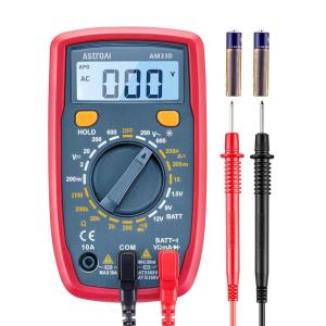 imageAstroAI Digital Multimeter Tester 2000 Counts with DC AC Voltmeter and Ohm Volt Amp Meter Measures Voltage Current Resistance Continuity and Diode BlueBlue