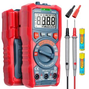 imageAstroAI Multimeter Tester TRMS 4000 Counts Volt Meter AutoRanging Ohmmeter Digital 15v9v12v Battery Voltage Tester Measure Voltage Current Resistance Diodes Continuity Capacitance with NCV