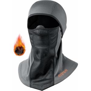 imageAstroAI Ski Mask Windproof Balaclava for Cold Weather Winter Face Mask Breathable Stretchable for Skiing Snowboarding GrayGray