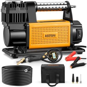 imageAstroAI T6 Offroad Air Compressor 12 V Portable Air Pump with 706 CFM AirCtrl  NPT Quick Connector HeavyDuty Truck Tire Inflator Max 150 PSI for 4  4 SUV Vehicle RV ATV