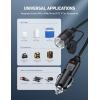 imageAstroAI 12Ft12V Cigarette Lighter Extension Cord Male to Female Socket 120W15A Heavy Duty Extension Cord Compatible with Air Compressor Mini Fridge Car Vacuum