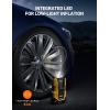 imageAstroAI ACDC Tire Inflator Portable Air Compressor for Car Air Pump for Car Tires Car Accessories 150PSI with LED Light for Cars Balls Motorcycles and Other CZK3666 YellowYellow