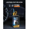 imageAstroAI L7 Air Tire Inflator Portable Air Compressor 150PSI Electric Cordless Bike Pump with Fast 1min Inflation Auto Shutoff LED Light  Rechargeable for Car SUV Motorcycle Bike Tires YellowYellow