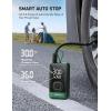 imageAstroAI L7 Air Tire Inflator Portable Air Compressor 150PSI Electric Cordless Bike Pump with Fast 1min Inflation Auto Shutoff LED Light  Rechargeable for Car SUV Motorcycle Bike Tires YellowGreen