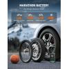 imageAstroAI L7 Air Tire Inflator Portable Air Compressor 150PSI Electric Cordless Bike Pump with Fast 1min Inflation Auto Shutoff LED Light  Rechargeable for Car SUV Motorcycle Bike Tires YellowGreen