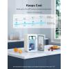 imageAstroAI Mini Fridge 20 Gen 6 Liter8 Cans Makeup Skincare Fridge 110V AC 12V DC Portable Thermoelectric Cooler and Warmer Little Tiny Fridge for Bedroom Cosmetics Dark GreyBeige