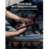 imageAstroAI S8 Air Nano Jump Starter with Air Compressor 1500A Peak Car Battery Jump Starter Portable 60 Gas30L Diesel with 150PSI AutoShutoff Tire Inflator 12V Battery Charger BoosterOrange