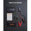 imageAstroAI S8 Mini Car Battery Jump Starter 12V Portable Car Starter for Up to 60L Gas30L Diesel Engine Auto Battery Booster Pack Lithium Jump Box with Jumper Cables ampamp LED Light OrangeOrange