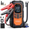 imageAstroAI S8 Air Nano Jump Starter with Air Compressor 1500A Peak Car Battery Jump Starter Portable 60 Gas30L Diesel with 150PSI AutoShutoff Tire Inflator 12V Battery Charger BoosterOrange