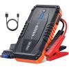 imageAstroAI S8 Mini Car Battery Jump Starter 12V Portable Car Starter for Up to 60L Gas30L Diesel Engine Auto Battery Booster Pack Lithium Jump Box with Jumper Cables ampamp LED Light OrangeOrange