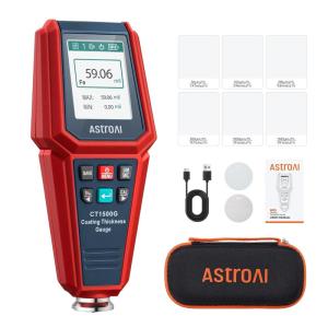 imageAstroAI Paint Thickness Gauge for Car Paint Depth GaugeCoating Tester for Check The Cars Original Coating with Limit Alarm 4Direction Rotating Screen Resol 001mil FNF Measuring