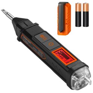imageAstroAI VTS1000H Voltage Tester with Screwdriver NonContact Electrical Tester Dual Range AC 12V70V1000V Live Wire Test Wire Breakpoint Finder Audible Alarm LCD Percentage Display RedOrange